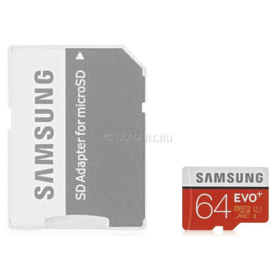 карта памяти TransFlash 64ГБ MicroSDXC class 10 UHS-I Samsung EVO PLUS