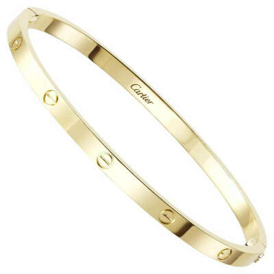 cartier love bracelet gold, small model