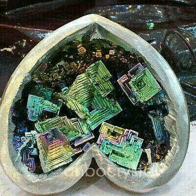 Радуга висмута руда сердце кварцевый кристалл Жеода минеральный образец лечение рейки 1pc | eBay