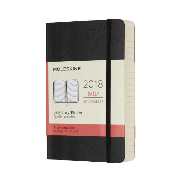 Ежедневник Moleskine Classic Soft (2018), Pocket (9x14 см), черный