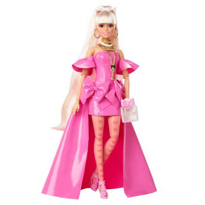 Кукла Barbie Экстра в розовом платье