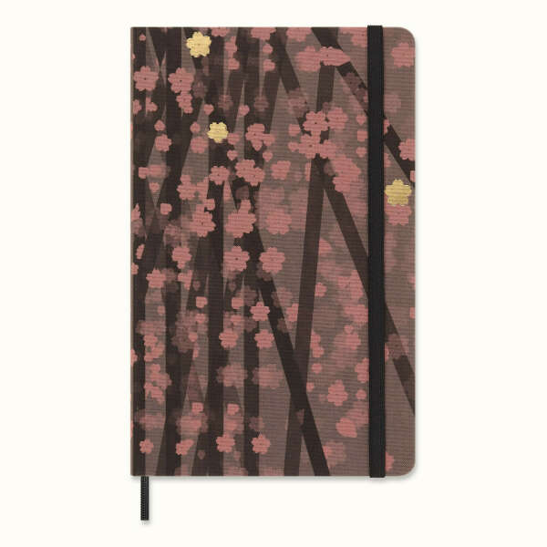 Sakura Notebook by Kosuke Tsumura Large, fabric hard cover, ruled