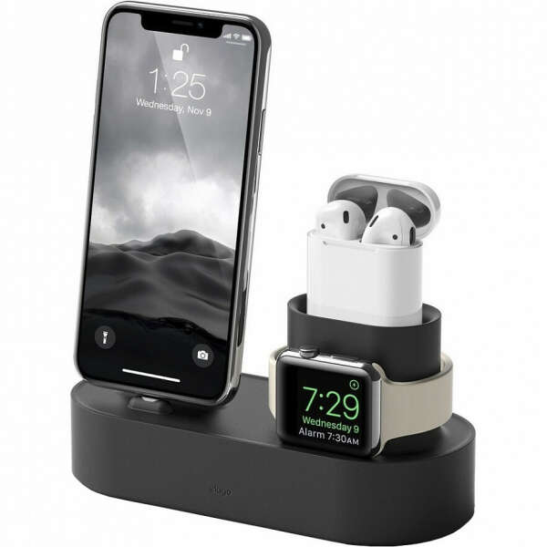 Док-станция Elago Charging Hub для iPhone / Apple Watch / AirPods чёрная