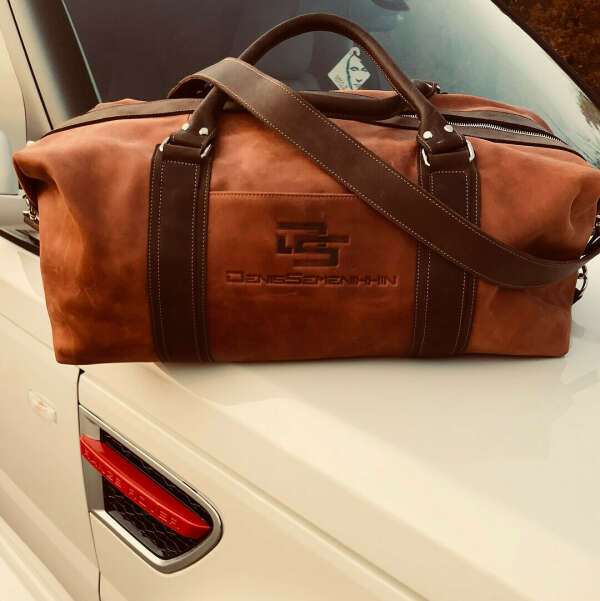 Кожаная сумка для поездок