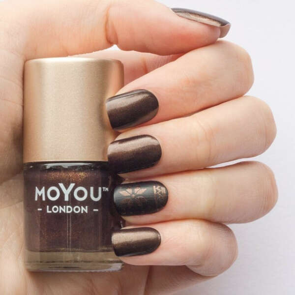 MoYou London Stamping Nail Lacquer Gold Espresso