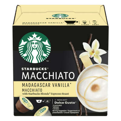 Кофе в капсулах Starbucks Vanilla Macchiato, для системы Nescafe Dolce Gusto, 6 порций, 12 капсул