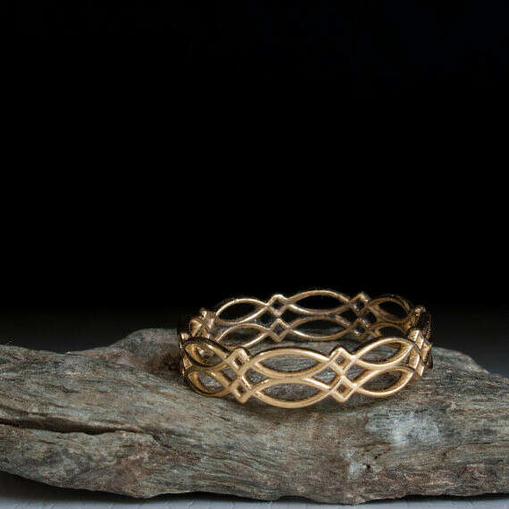 Celtic gold ring - promise ring.