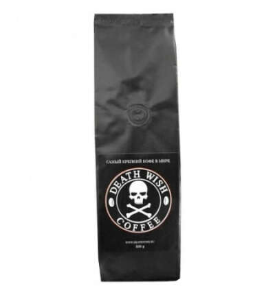 Кофе в зернах Death Wish Coffee 500г, пачка