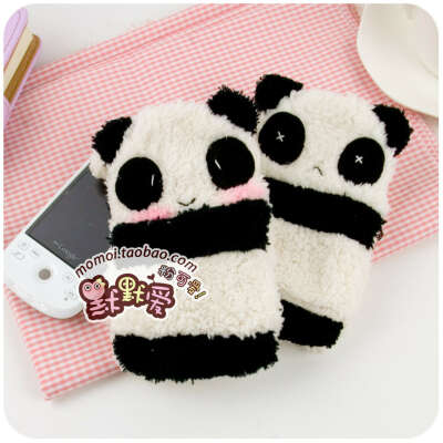 Hearts . plush panda comfortable mobile phone bag-inWallets from Luggage & Bags on Aliexpress.com