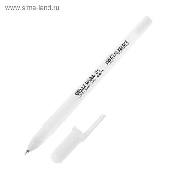 Ручка гелевая для декоративных работ Sakura Gelly Roll 1.0 мм белая XPGB10#50