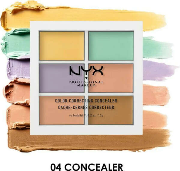 NYX Professional Makeup Палетка для коррекции лица COLOR CORRECTING PALE