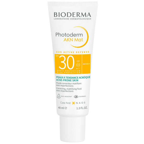 Bioderma Photoderm Солнцезащитная матирующая эмульсия AKN SPF30, 40 мл — купить с доставкой в интернет-магазине NAOS.RU