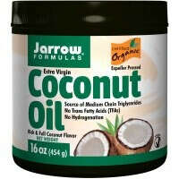 Jarrow Formulas, Органическое, кокосовое масло первого отжима, 16 унций (454 г)