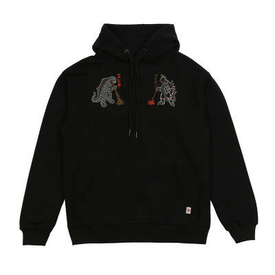 Godzilla vs Gigan Black Hoodie - BREATHE OUT