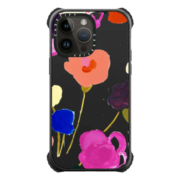 CASETiFY iPhone 14 PRO MAX -- Ultra Impact Case MagSafe Compatible - HAPPY FLOWERS