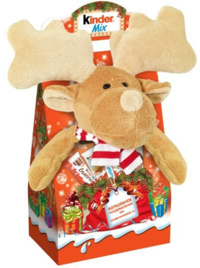 Новогодний набор Kinder Mix Plush Лосенок 137,5 г купить в интернет-магазине