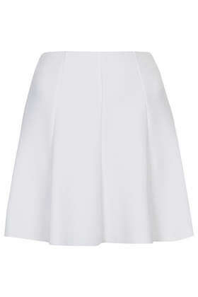 White Scuba Flippy Skirt