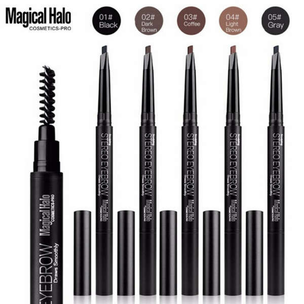 Automatic Eyebrow Pencil Paint for Eyebrow Shadow with Brushes Professional Waterproof Eyebrow Pencil