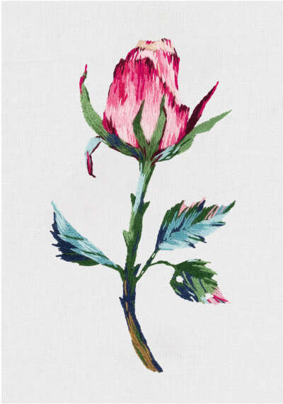 Набор для вышивания "PANNA" "Живая картина" JK-2196 "Розовый бутон" купить за 391,00 ₽ в интернет-магазине Леонардо