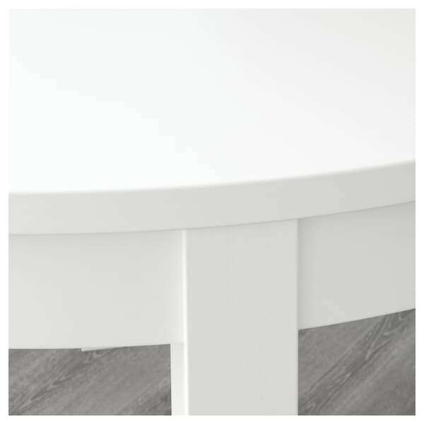 БЬЮРСТА Раздвижной стол - белый - IKEA