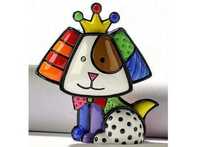 Romero Britto Decorative mini-figure dog Royalty