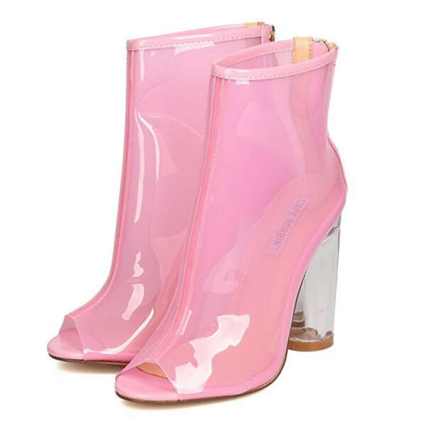 Pink booties