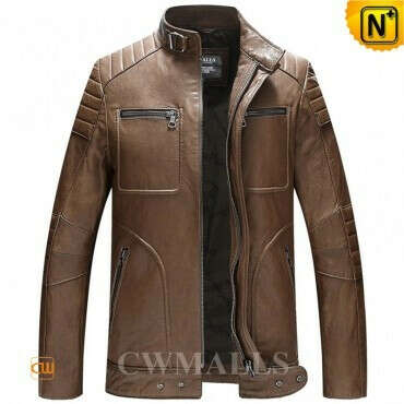 CWMALLS® Designer Biker Leather Jacket CW806030
