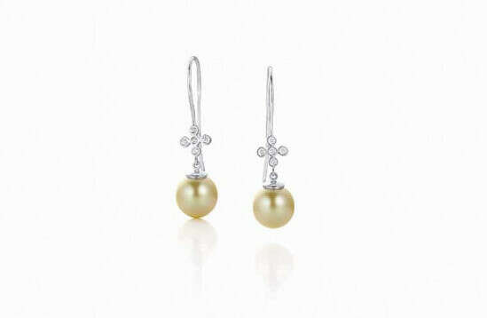 Star-Crossed Earrings with Pearls
