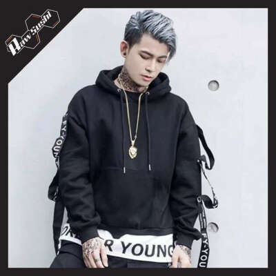 RSU8 CASUAL RIBBONS STREETWEAR HOODIE