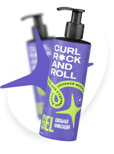 CURL ROCK AND ROLL Гель для укладки кудрявых волос сильной фиксации