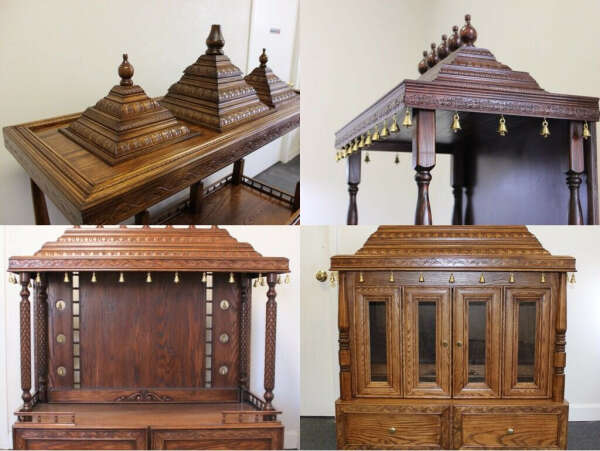 Wooden Small Pooja Mandir in Dallas for Home