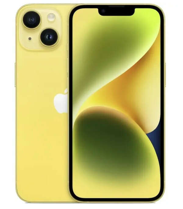 6.1" Смартфон Apple iPhone 14 128 ГБ желтый
