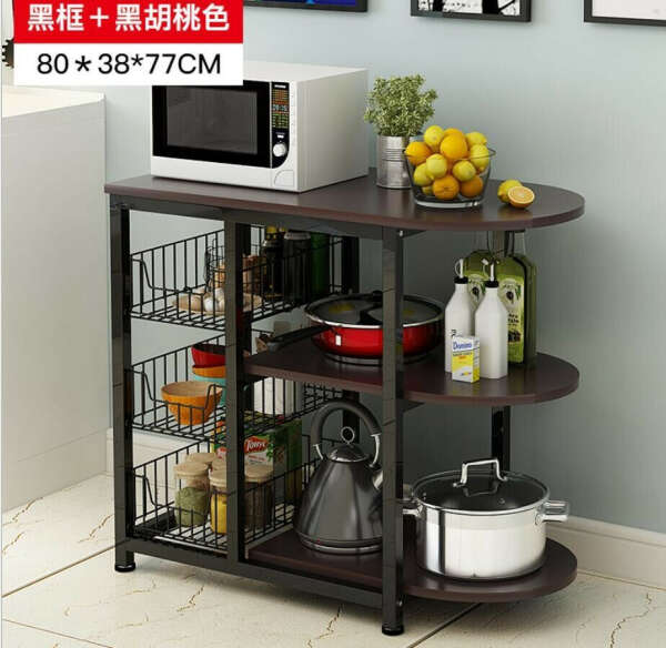 Kitchen bowl rack Electrical storage rack Microwave oven rack