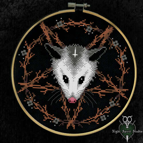 The Opophomet - Satanic Opossum Baphomet
