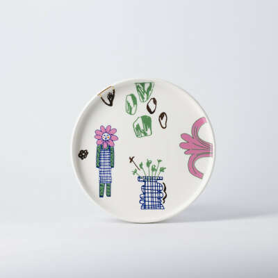 Тарелка «Девочка-цветочек» — Agami Ceramics
