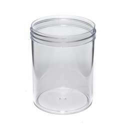 8 oz Clear Straight Sided Polystyrene Jar - OnlineStore