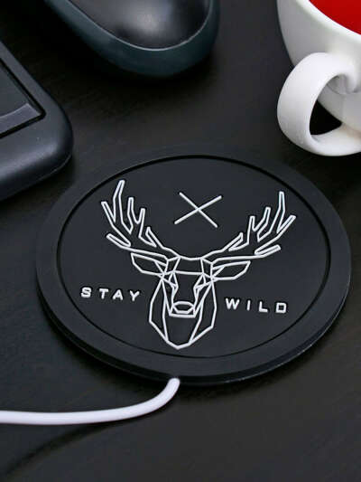 Подставка для кружки USB "Stay wild" с подогревом, Сималенд