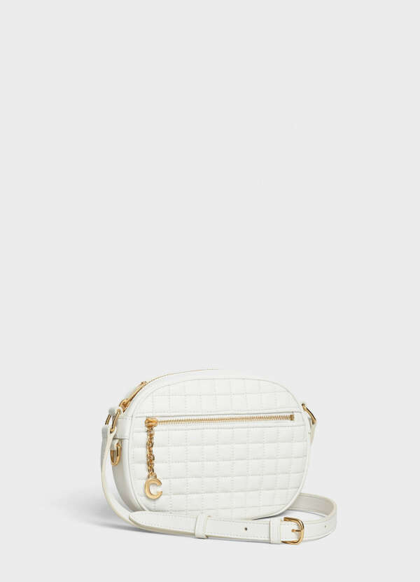 CELINE SMALL C CHARM BAG IN QUILTED CALFSKIN COLOR