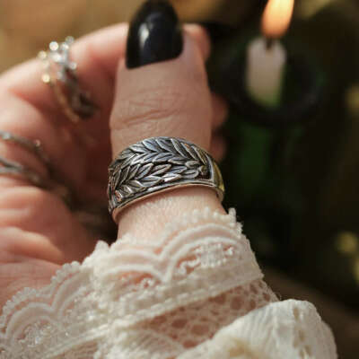 Artemis' Olive Grove Silver Ring