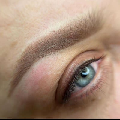 Permanent make-up of brows or eyelids