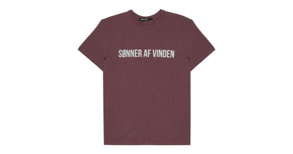 Мужская футболка Sønner af vinden Bar logo reflective wino