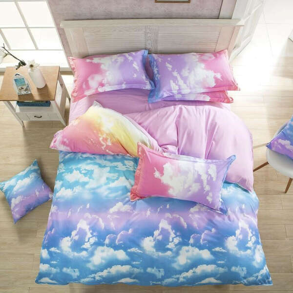 Комплект постельного белья с облаками