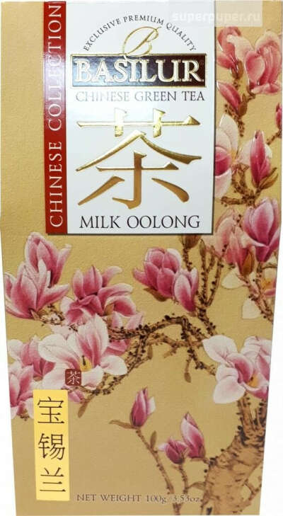 Чай и кофе опт 15 • BASILUR. Китайская коллекция. Milk Oolong 100 гр. карт.пачка id008693