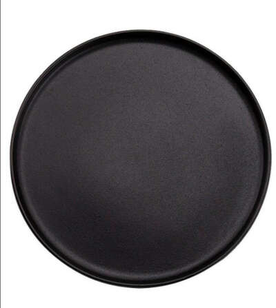 Тарелка керамическая ROCARD, черная, 17х17х2 см