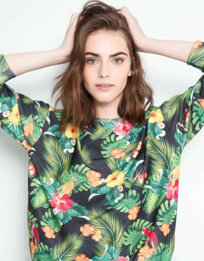 Tropical-print Sweatshirt