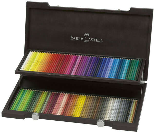 Набор цветных карандашей Faber-Castell Polychromos, 4B мягкие, 120 шт