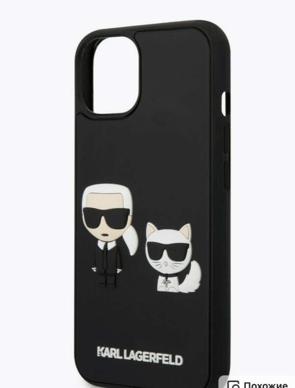 Чехол на телефон и на анушники Karl lagerfeld