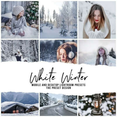 WHITE WINTER – 5 Lightroom Presets