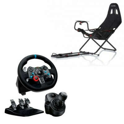 Руль Logitech G29 + коробка передач Driving Force Shifter + кресло Playseat Challenge