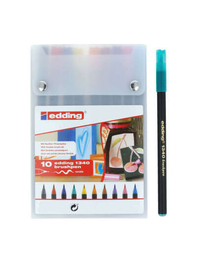 edding 1340 ручка-кисть набор из 10 шт. разных цветов, Edding